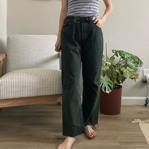 Vintage Levi's 501 green denim